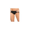 Tanga noir froncé sur les fesses 
